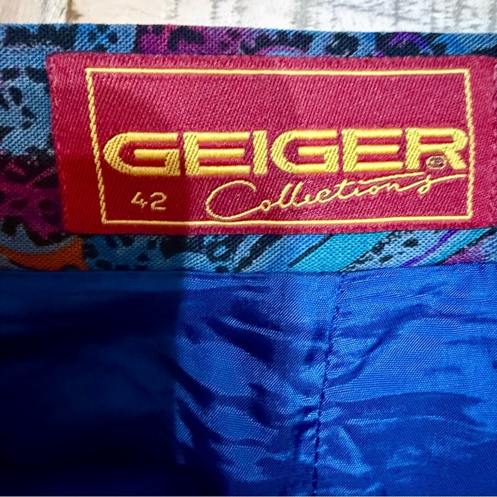 Vintage Geiger Skirt, Ornate Landscape Animal Print, 100% Pure Wool, Tyrolean - Picture 2 of 8